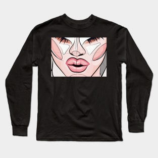 Drag Queen Face Mask Long Sleeve T-Shirt